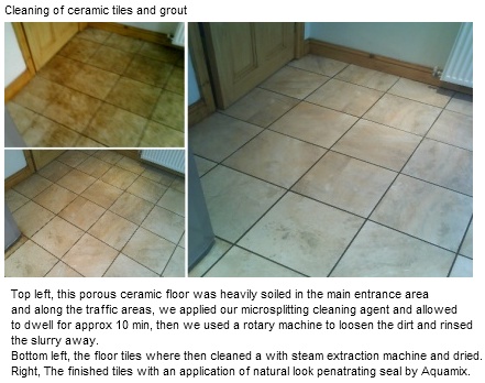 cleaning of floor tiles in Derby Nottingham Leicester Lincoln South Yorkshire