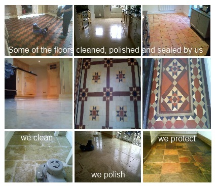 cleaning stone and tiled flooring
